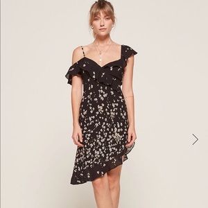 Reformation Adora Asymmetrical Floral Dress
